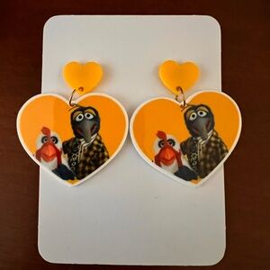 Gonzo and Camila Muppet Character Earrings